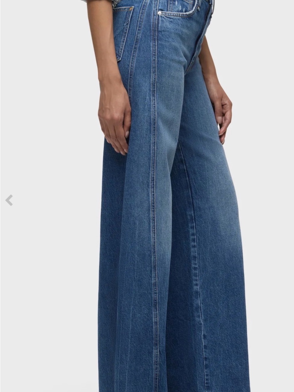 Hudson Jeans Wide-Leg Jeans in Glee Blue - Picture 2 of 6